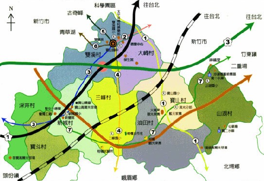 寶山鄉地圖